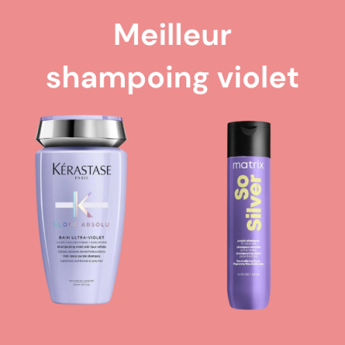 meilleur shampoing violet